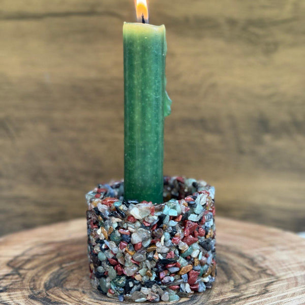 Cachepô e porta velas de cristais