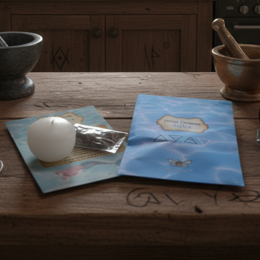 Kit de Feitiço da Água - Para acalmar a mente