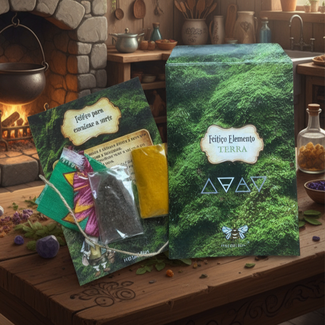 Kit de Feitiço da Terra - Enraizar a Sorte