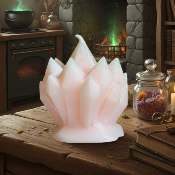 Vela Drusa de Quartzo Rosa