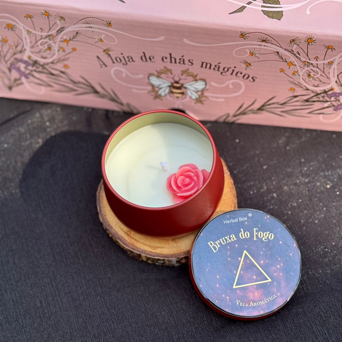 Vela aromática “Bruxa do Fogo"