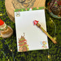 Kit Fada e Gnomo (Caneta + Bloco de Notas)